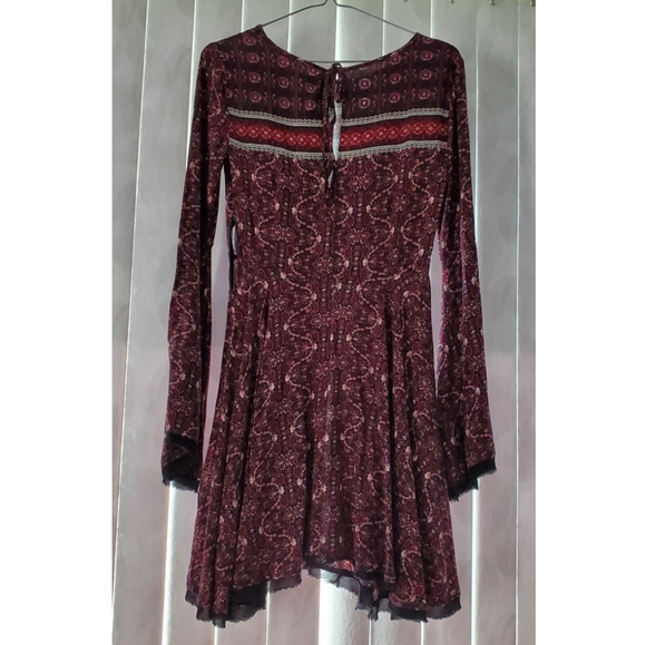 BLUENOTES Paisley Asymmetrical Peasant Dress - Size S - Picture 2 of 7